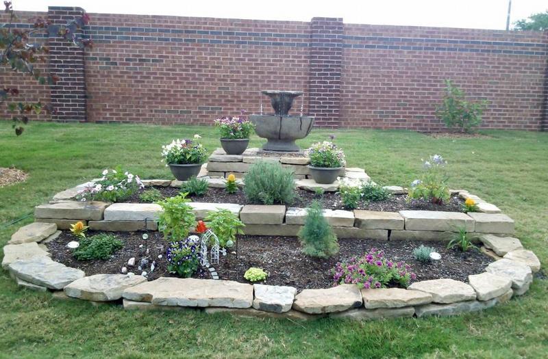 Terraced Designed Fairy Garden