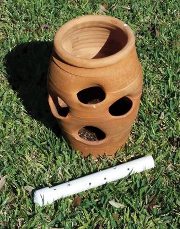 Strawberry Pot Watering Pipe Directions