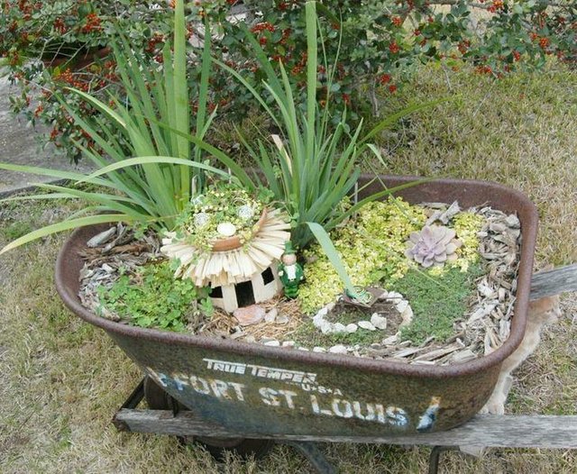 Wheelbarrow Garden