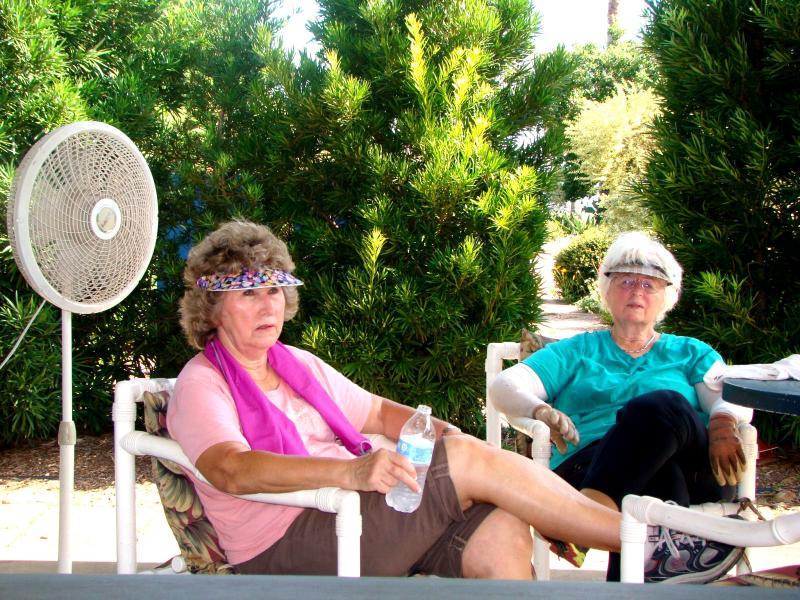 Master Gardeners Nancy Zaplac and Suzann Herricks