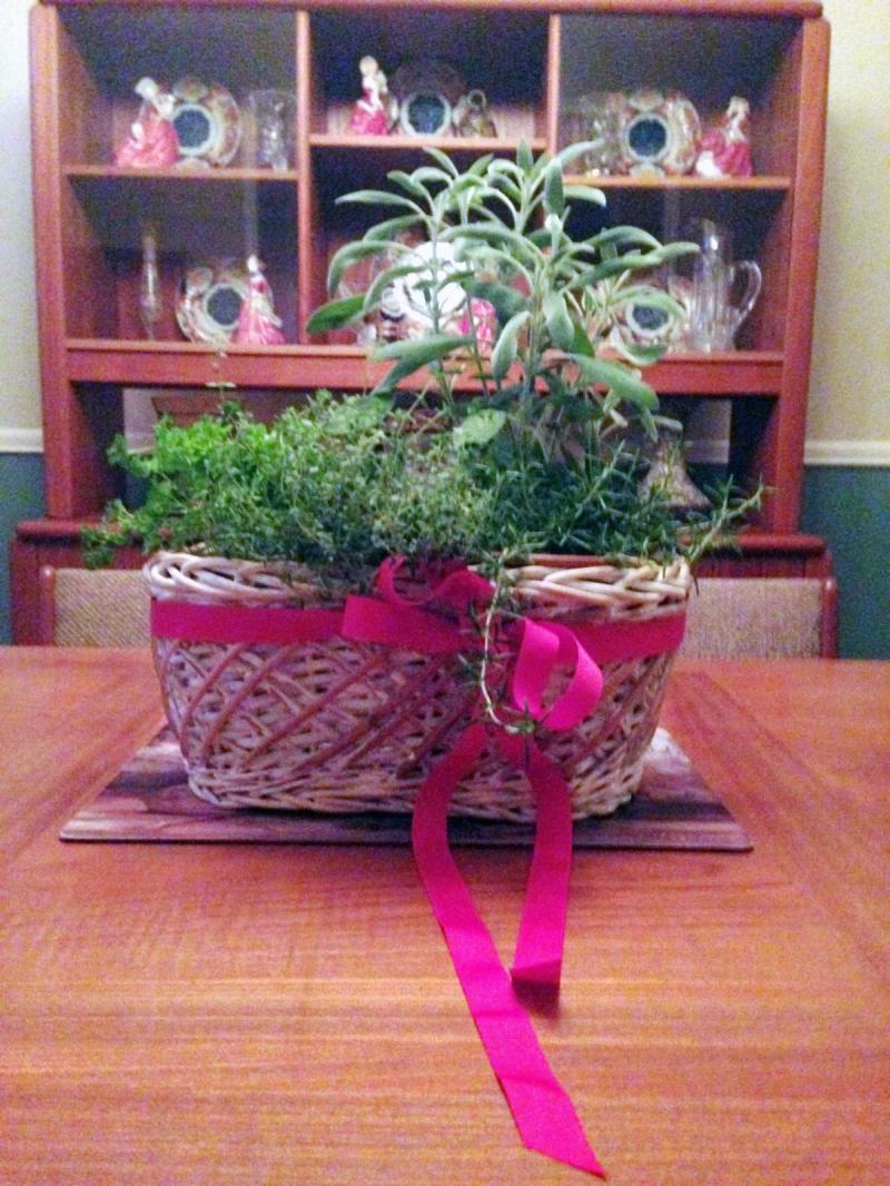 Themed Pizza Herb Basket